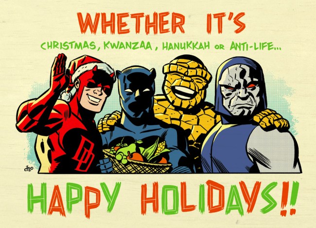 michael-cho-a-kirby-christmas-dare-devil-super-hero-holiday-kwanzaa-hanukkah-anti-life